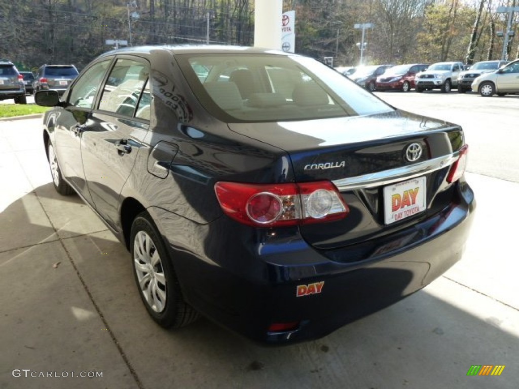 2012 Corolla LE - Nautical Blue Metallic / Bisque photo #4