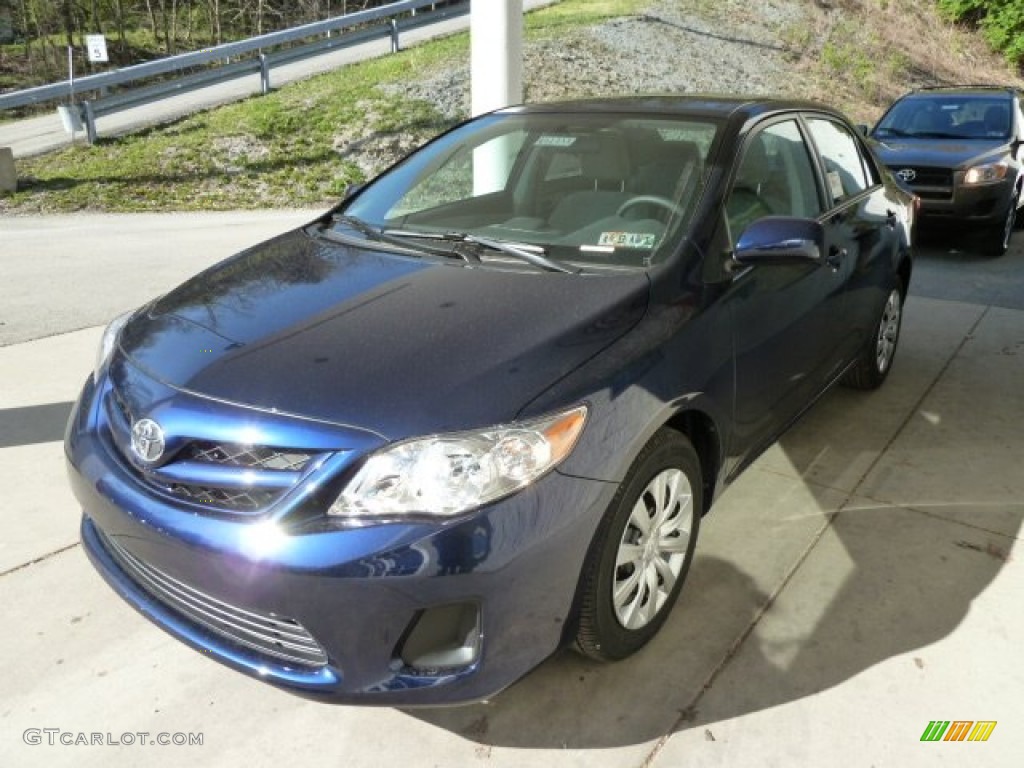 2012 Corolla LE - Nautical Blue Metallic / Bisque photo #5