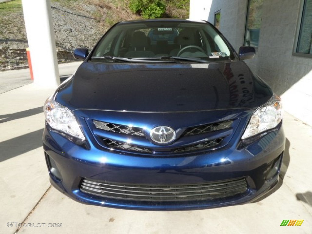 2012 Corolla LE - Nautical Blue Metallic / Bisque photo #6