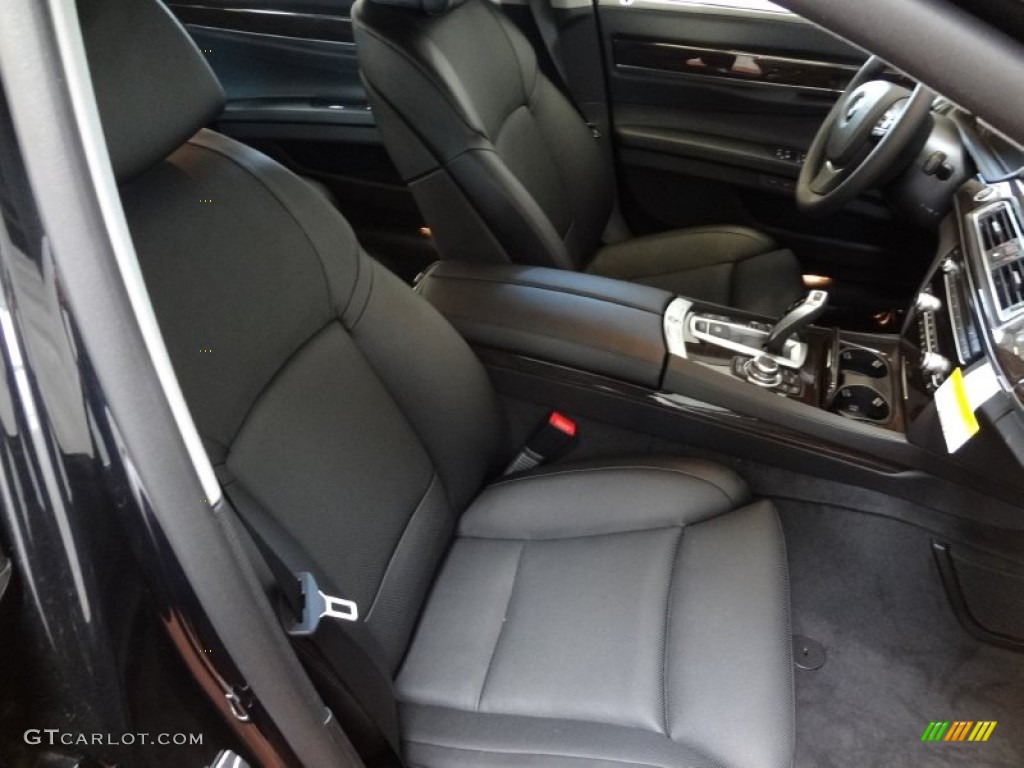 Black Interior 2012 BMW 7 Series 750Li xDrive Sedan Photo #63804833