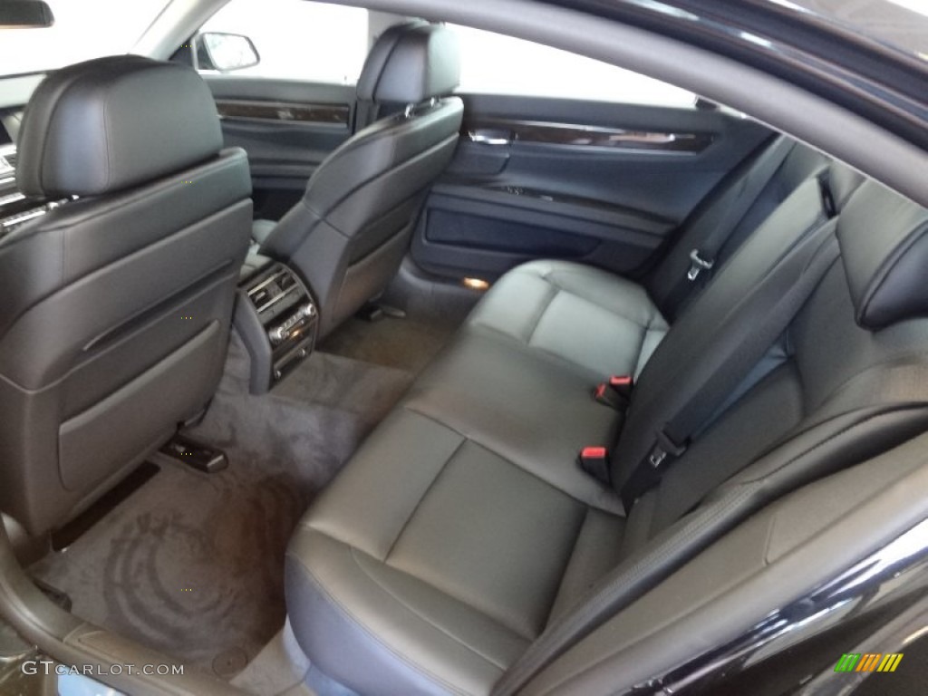 Black Interior 2012 BMW 7 Series 750Li xDrive Sedan Photo #63804841