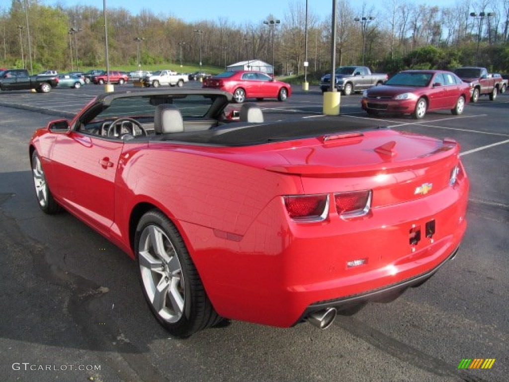 2011 Camaro SS/RS Convertible - Victory Red / Black photo #10