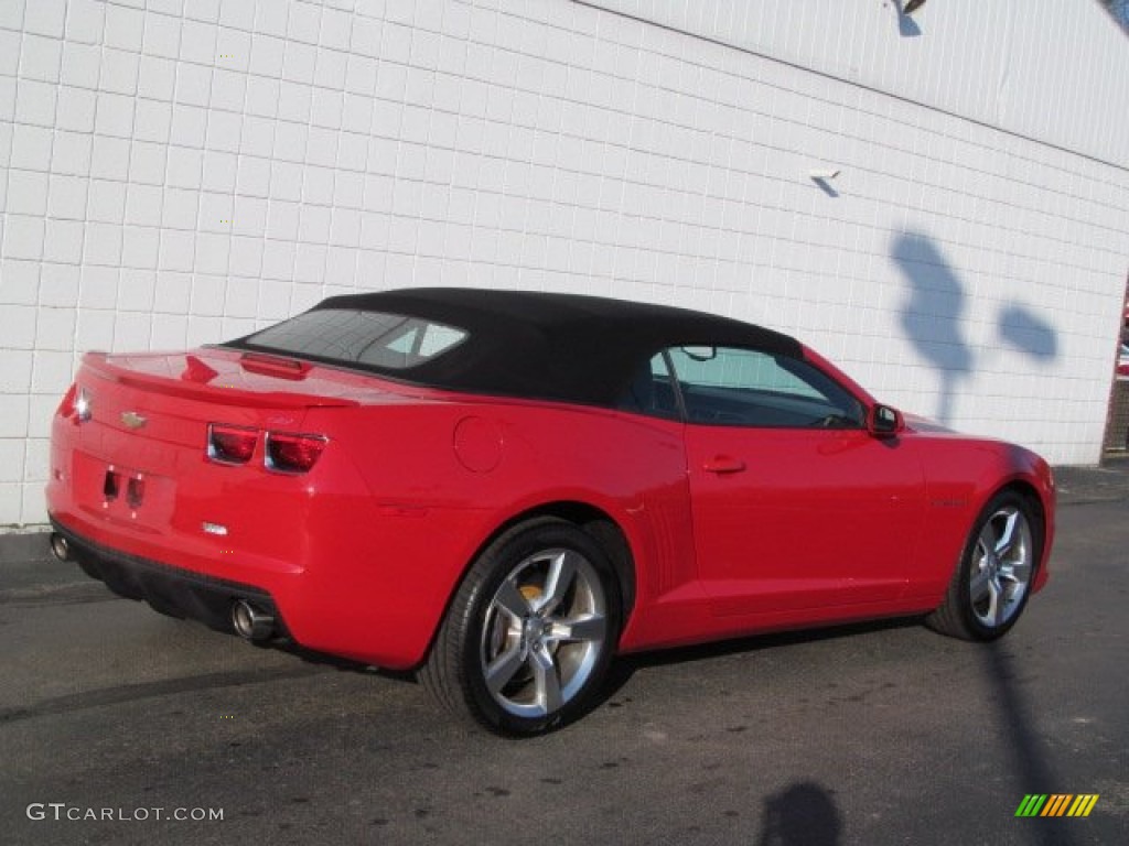 2011 Camaro SS/RS Convertible - Victory Red / Black photo #11