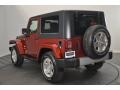 2009 Red Rock Crystal Pearl Coat Jeep Wrangler Sahara 4x4  photo #3