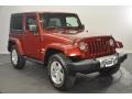 2009 Red Rock Crystal Pearl Coat Jeep Wrangler Sahara 4x4  photo #7