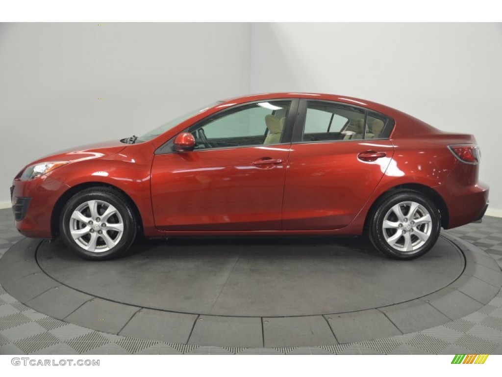 2010 MAZDA3 i Sport 4 Door - Copper Red Mica / Dune Beige photo #2