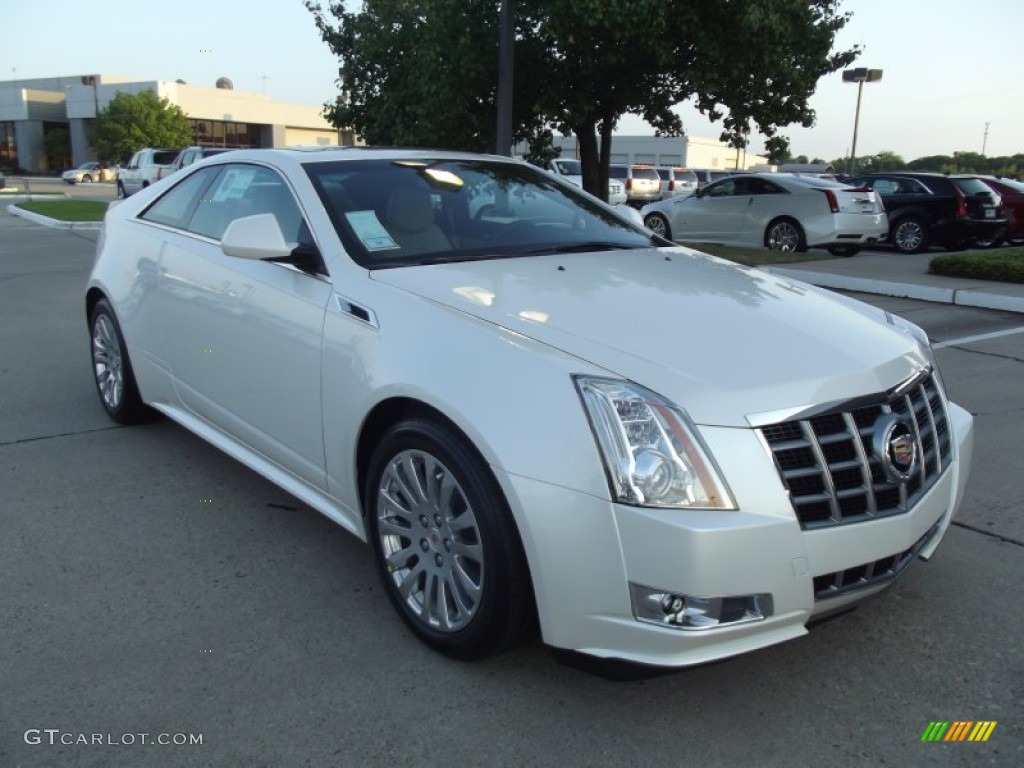 White Diamond Tricoat 2012 Cadillac CTS Coupe Exterior Photo #63810825