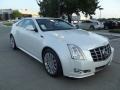 White Diamond Tricoat 2012 Cadillac CTS Coupe Exterior