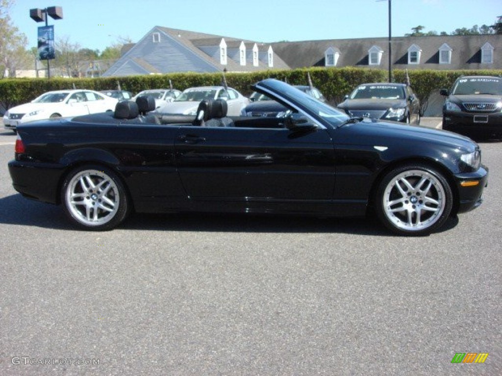 2006 3 Series 330i Convertible - Jet Black / Black photo #3