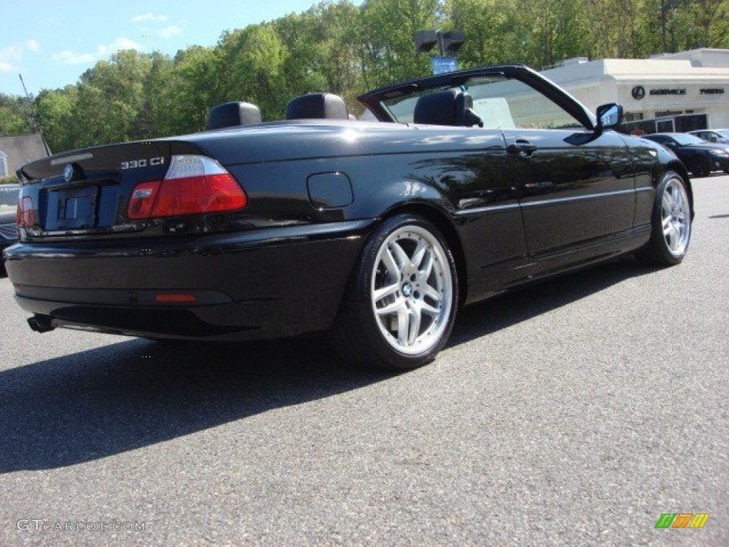 2006 3 Series 330i Convertible - Jet Black / Black photo #4