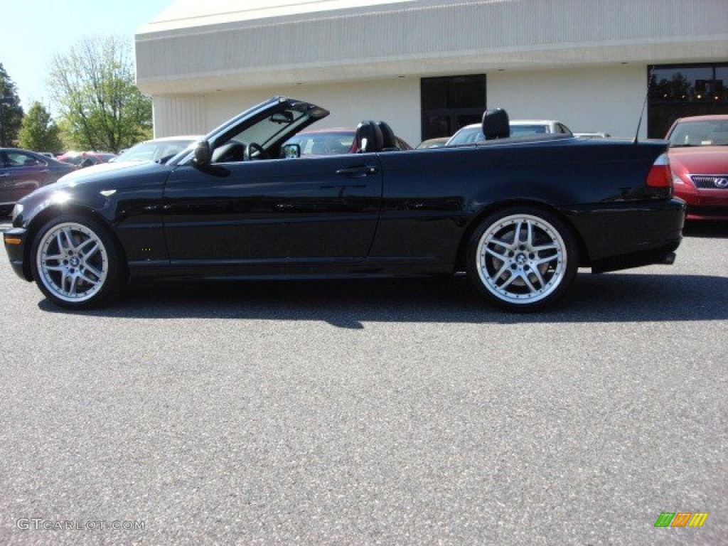 2006 3 Series 330i Convertible - Jet Black / Black photo #6