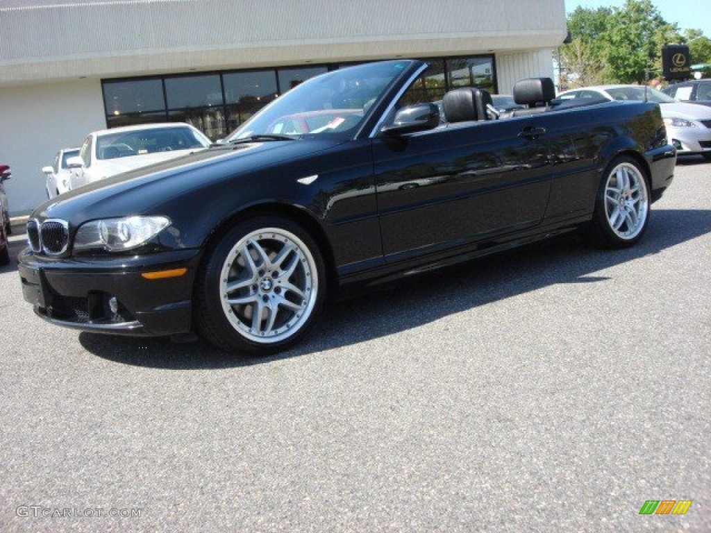 2006 3 Series 330i Convertible - Jet Black / Black photo #7
