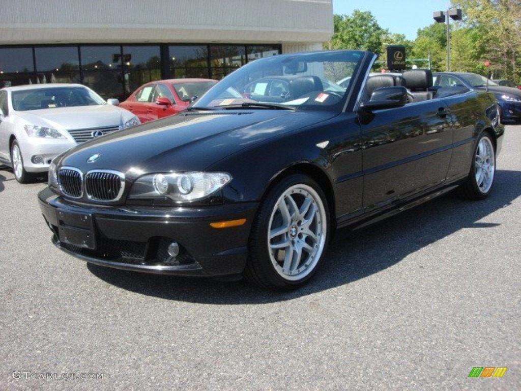 2006 3 Series 330i Convertible - Jet Black / Black photo #8