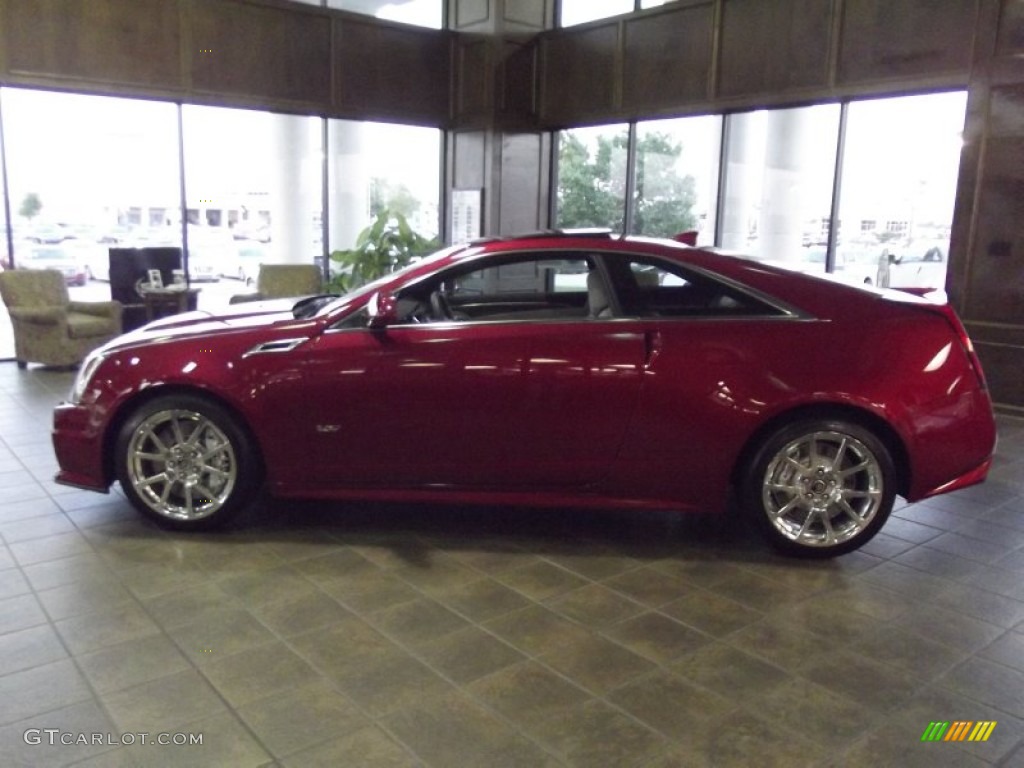 2012 CTS -V Coupe - Crystal Red Tintcoat / Light Titanium/Ebony photo #5