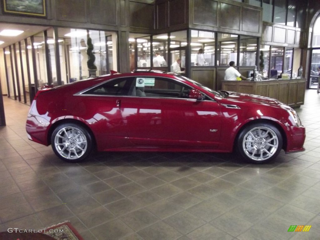 2012 CTS -V Coupe - Crystal Red Tintcoat / Light Titanium/Ebony photo #6