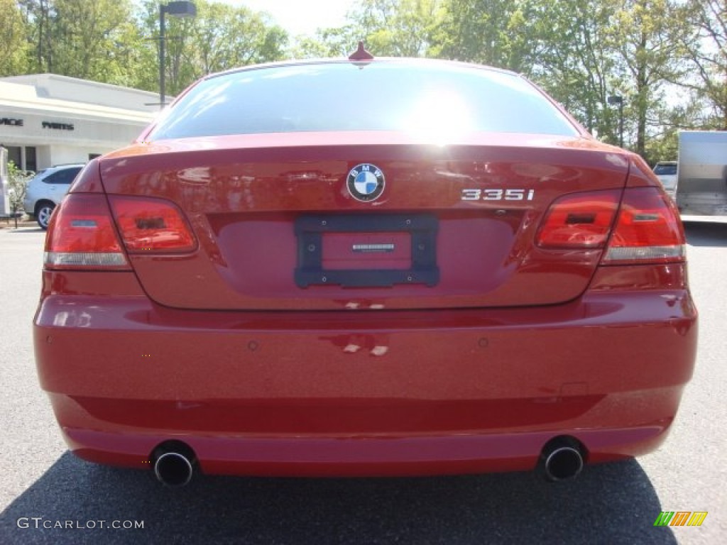 2008 3 Series 335i Coupe - Crimson Red / Saddle Brown/Black photo #5