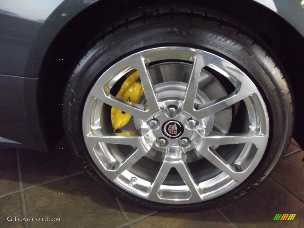 2012 CTS -V Coupe - Thunder Gray ChromaFlair / Ebony/Ebony photo #11