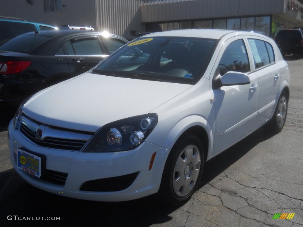 2008 Astra XE Sedan - Arctic White / Charcoal photo #1