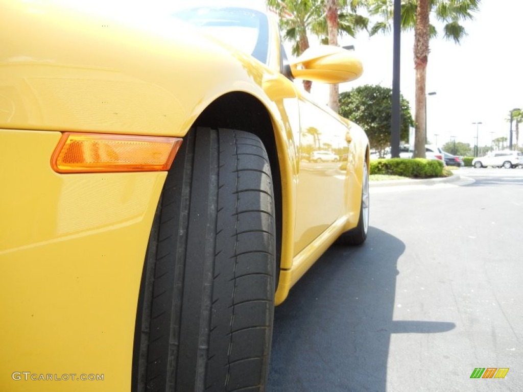 2009 911 Carrera Cabriolet - Speed Yellow / Black photo #15