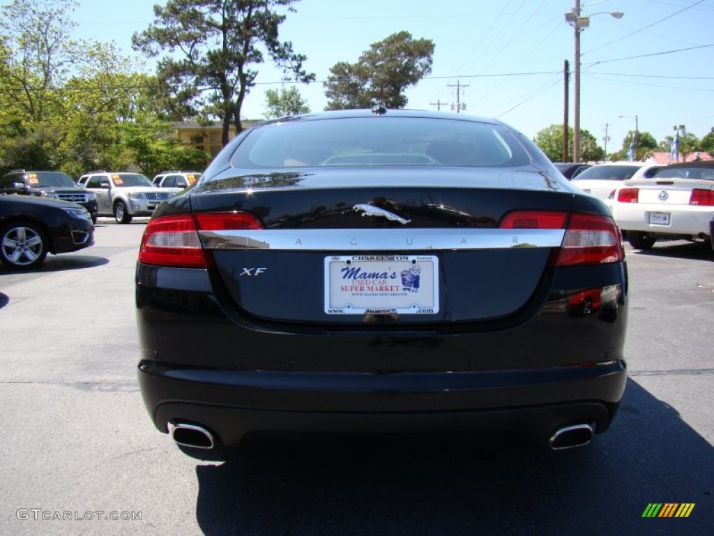 2009 XF Premium Luxury - Ultimate Black Metallic / Spice/Charcoal photo #7