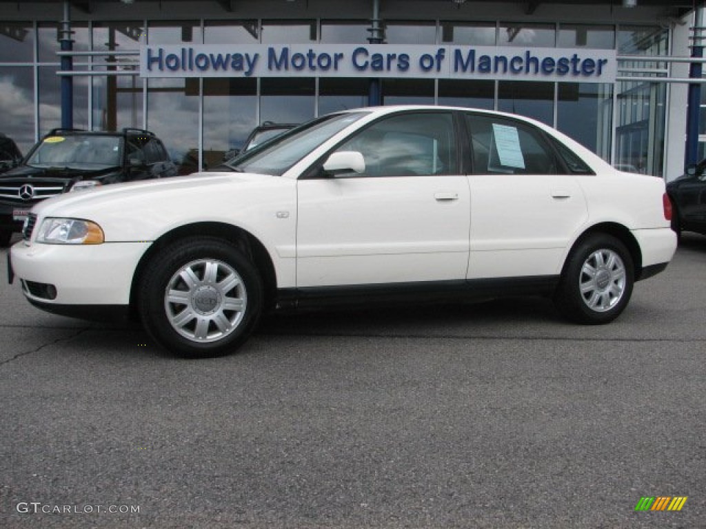 2001 A4 1.8T quattro Sedan - Casablanca White / Clay photo #1