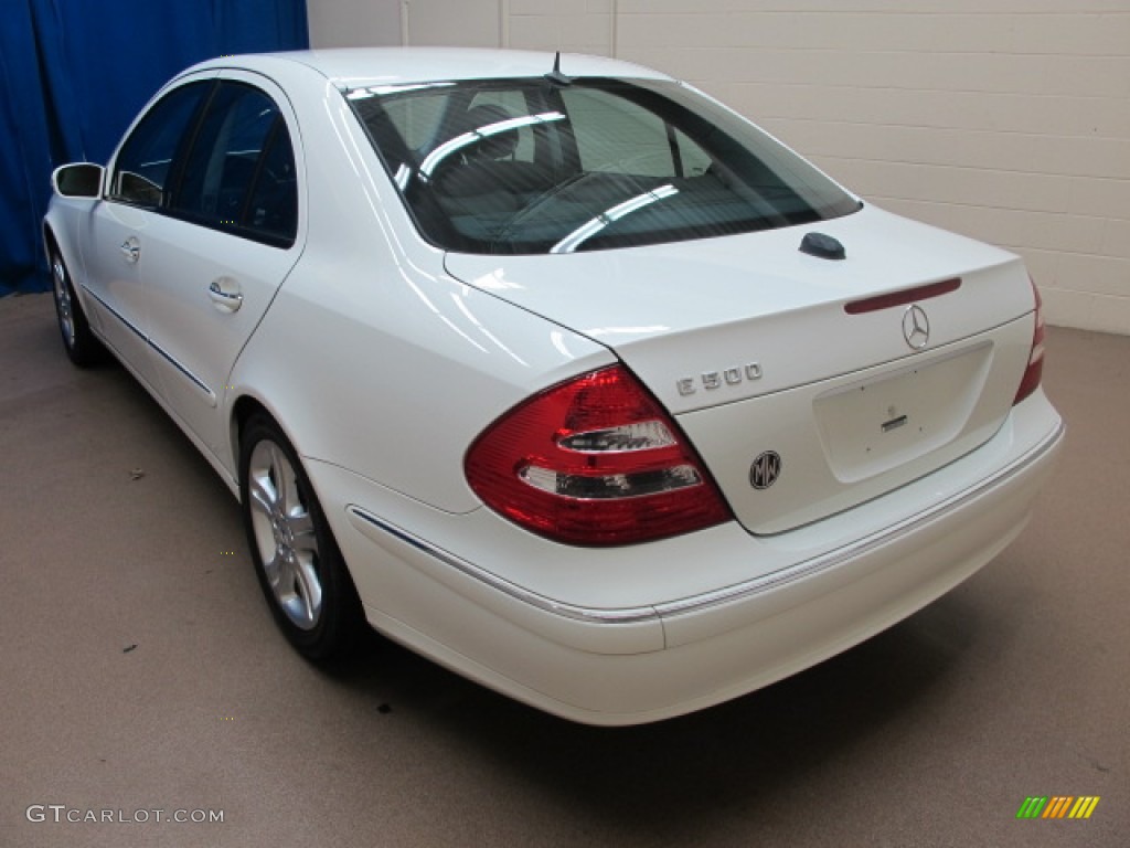 2004 E 500 Sedan - Alabaster White / Black photo #6