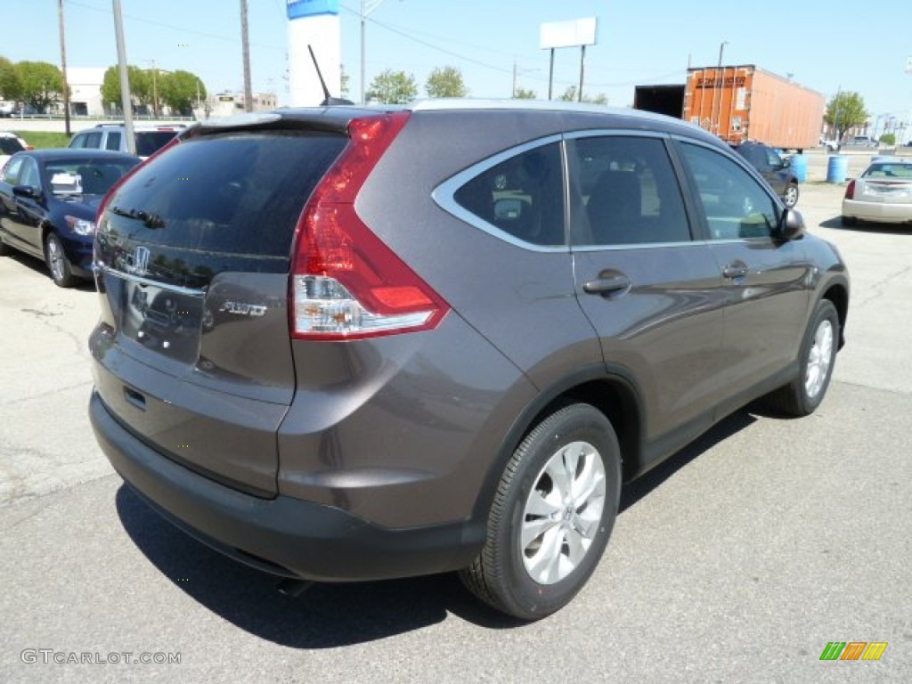 2012 CR-V EX-L 4WD - Urban Titanium Metallic / Black photo #5