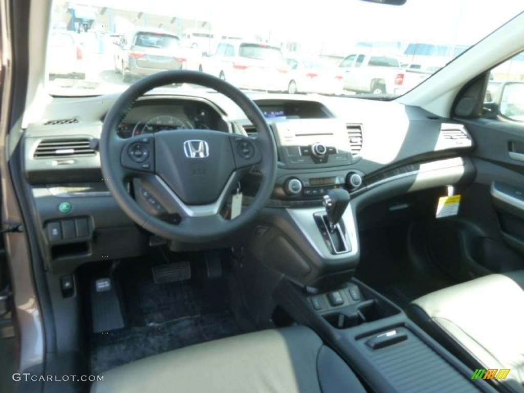2012 CR-V EX-L 4WD - Urban Titanium Metallic / Black photo #12