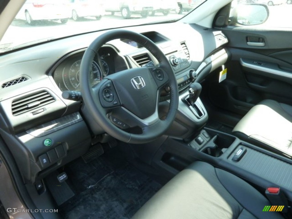 2012 CR-V EX-L 4WD - Urban Titanium Metallic / Black photo #15