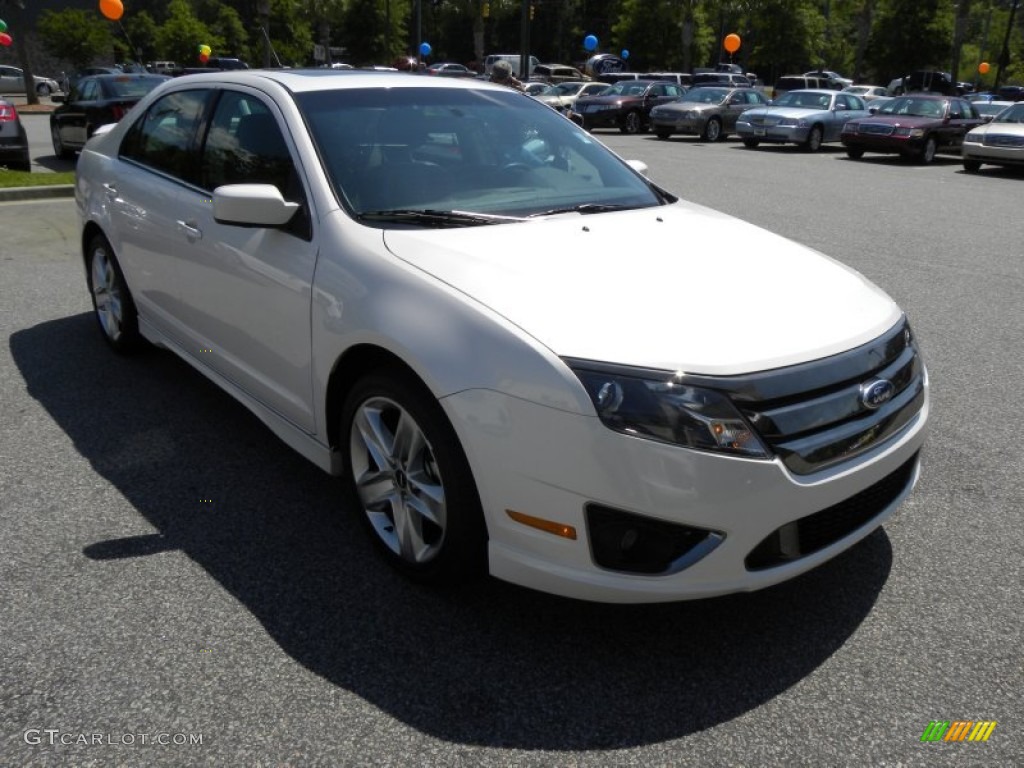 2012 Fusion Sport - White Platinum Tri-Coat / Charcoal Black photo #1