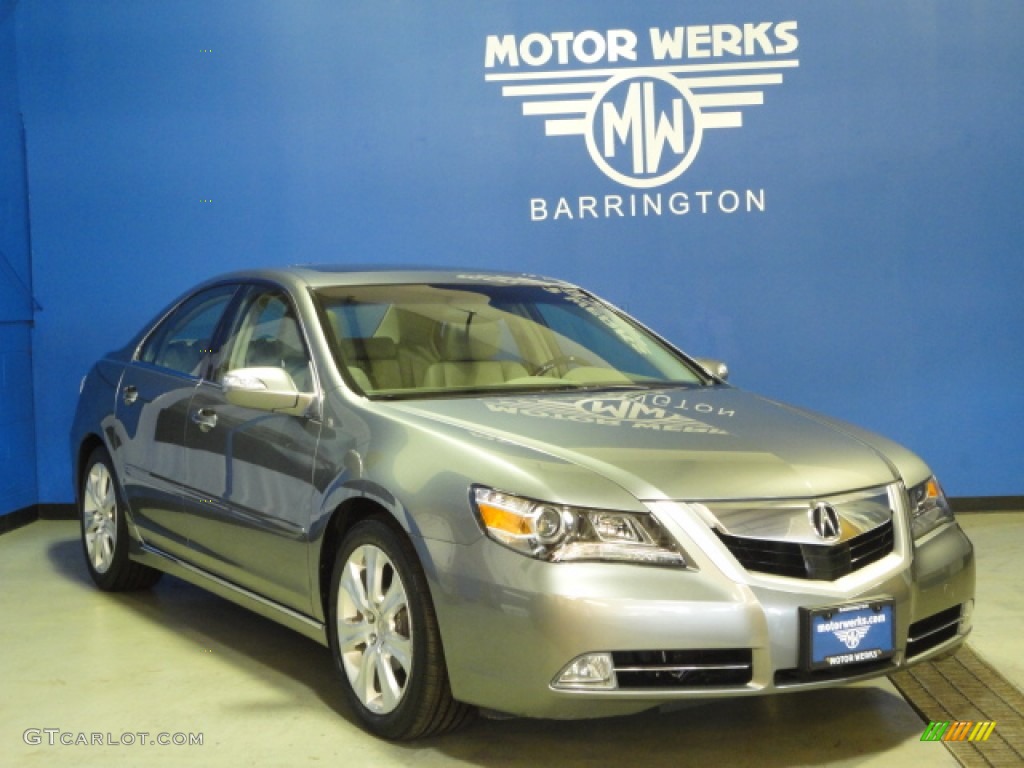 2009 RL 3.7 AWD Sedan - Silver Jade Metallic / Taupe photo #1
