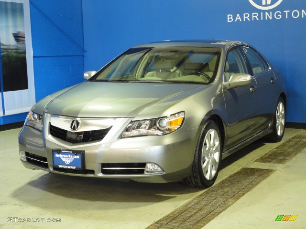 2009 RL 3.7 AWD Sedan - Silver Jade Metallic / Taupe photo #4