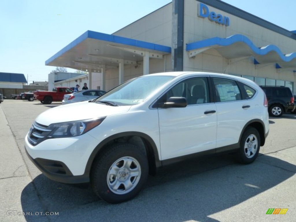 2012 CR-V LX 4WD - Taffeta White / Gray photo #1