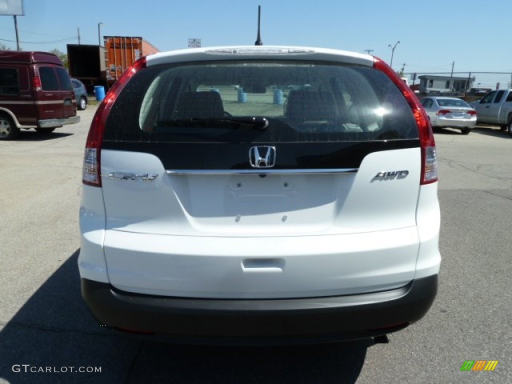 2012 CR-V LX 4WD - Taffeta White / Gray photo #4