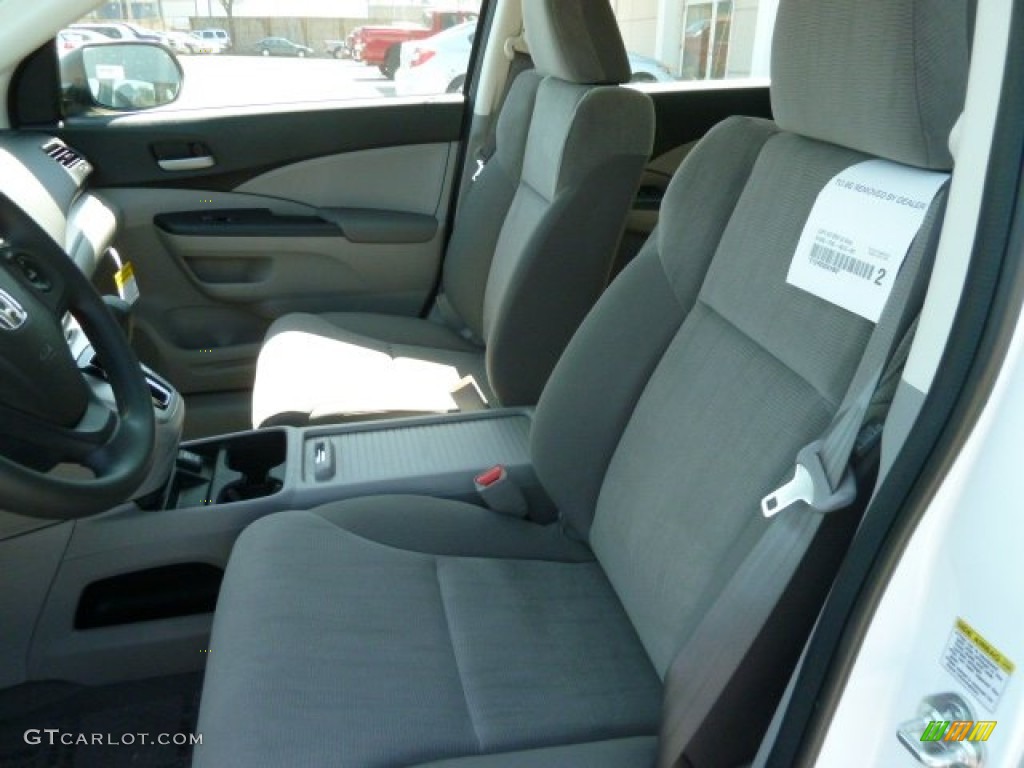 2012 CR-V LX 4WD - Taffeta White / Gray photo #10