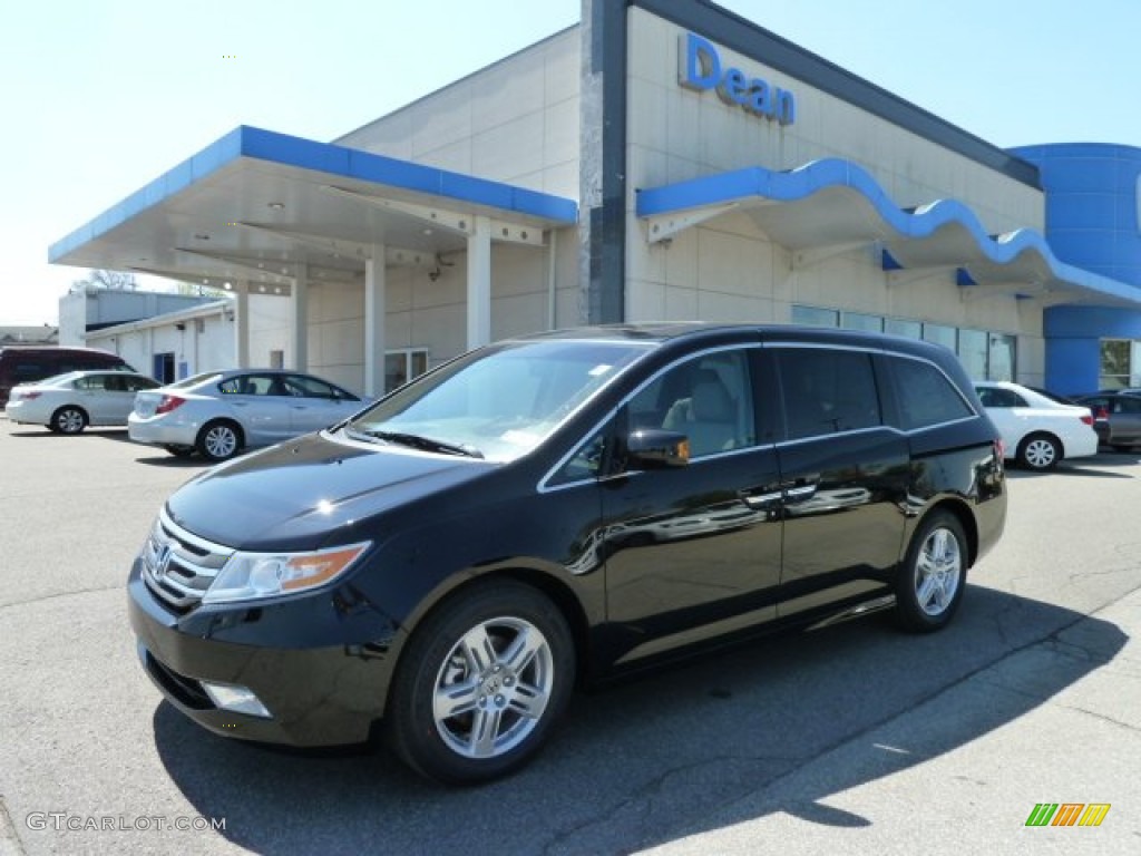 2012 Odyssey Touring - Crystal Black Pearl / Gray photo #1
