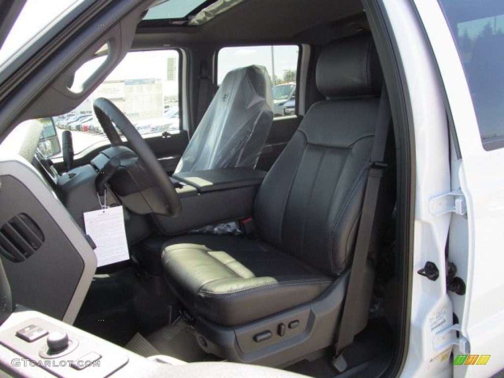 2012 F250 Super Duty Lariat Crew Cab 4x4 - Oxford White / Black photo #19