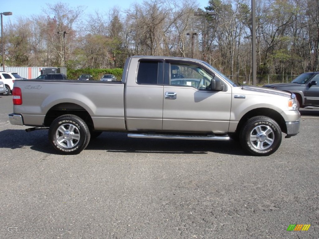 2006 F150 XLT SuperCab 4x4 - Arizona Beige Metallic / Tan photo #7