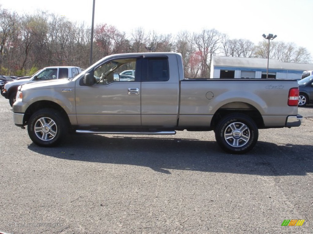 2006 F150 XLT SuperCab 4x4 - Arizona Beige Metallic / Tan photo #9