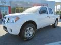 2012 Avalanche White Nissan Frontier SV Crew Cab  photo #1