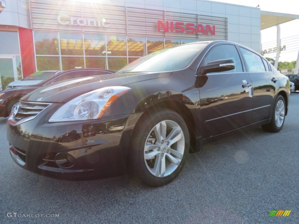 2012 Altima 3.5 SR - Super Black / Charcoal photo #1