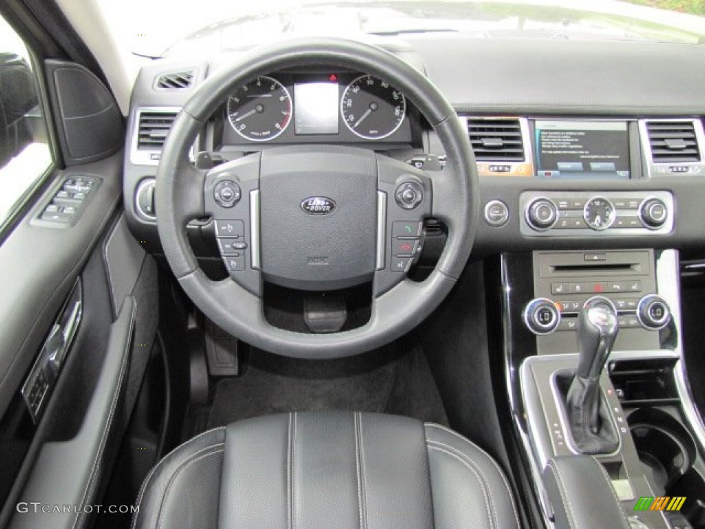 2010 Land Rover Range Rover Sport Supercharged Ebony/Lunar Stitching Dashboard Photo #63825642