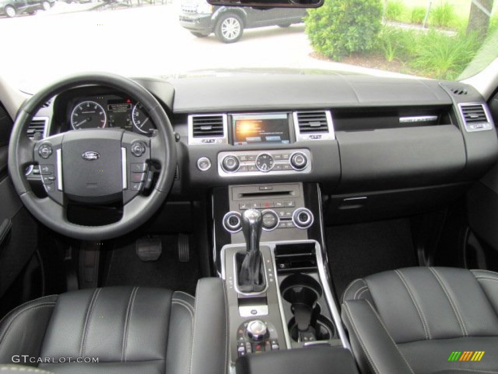 2010 Land Rover Range Rover Sport Supercharged Ebony/Lunar Stitching Dashboard Photo #63825735