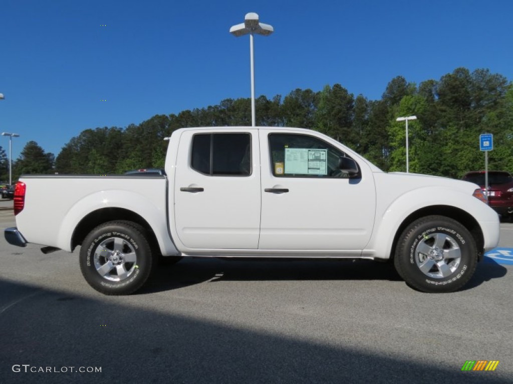Avalanche White 2012 Nissan Frontier SV Crew Cab Exterior Photo #63826574