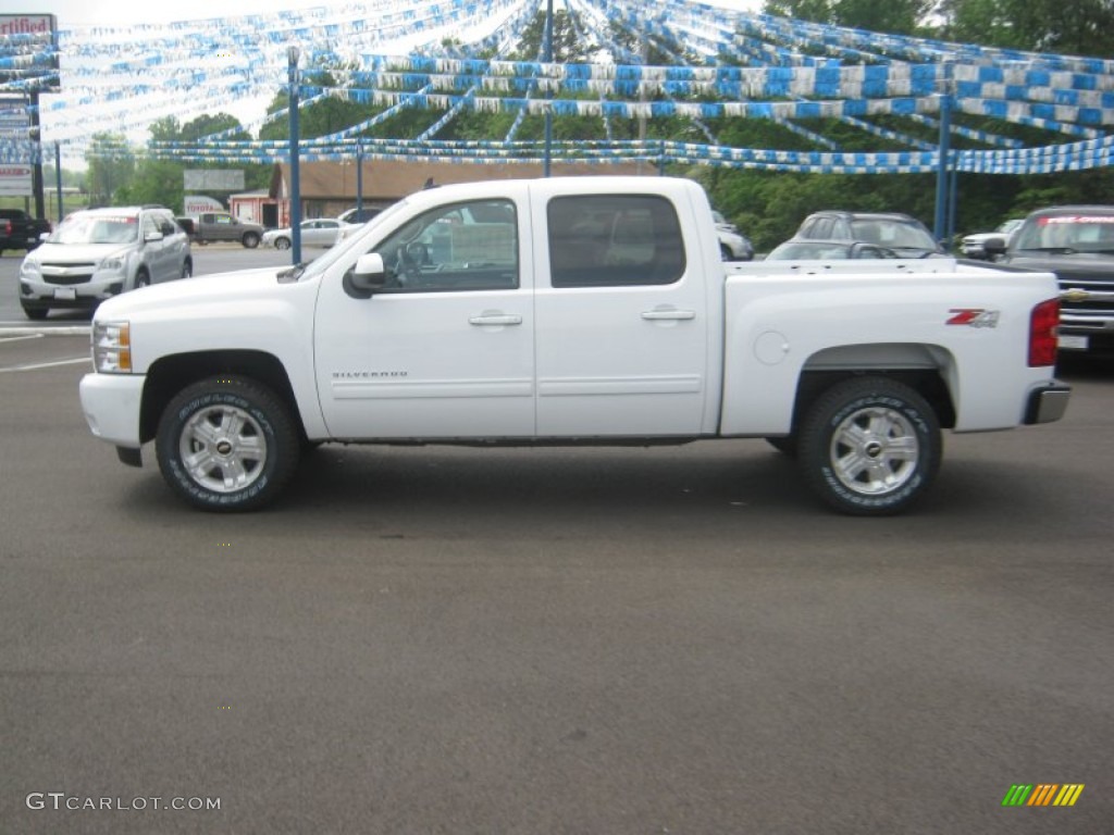 2012 Silverado 1500 LTZ Crew Cab 4x4 - Summit White / Light Cashmere/Dark Cashmere photo #2