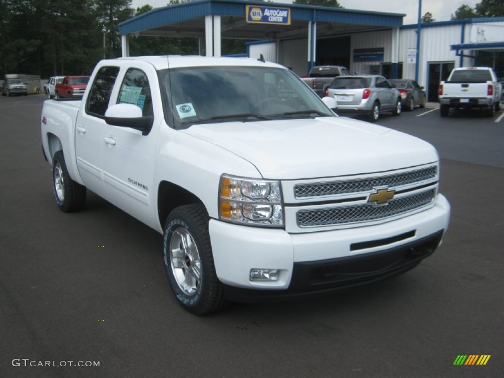 2012 Silverado 1500 LTZ Crew Cab 4x4 - Summit White / Light Cashmere/Dark Cashmere photo #7