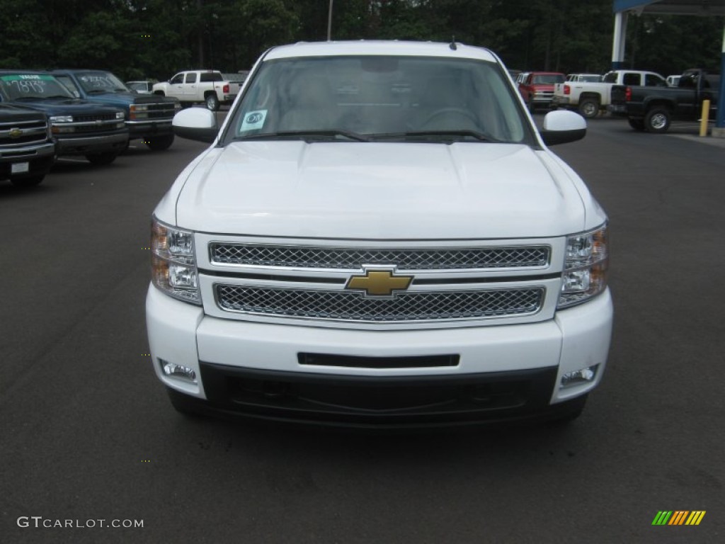 2012 Silverado 1500 LTZ Crew Cab 4x4 - Summit White / Light Cashmere/Dark Cashmere photo #8