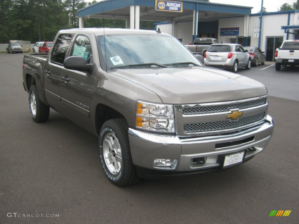 2012 Silverado 1500 LT Crew Cab 4x4 - Mocha Steel Metallic / Ebony photo #7