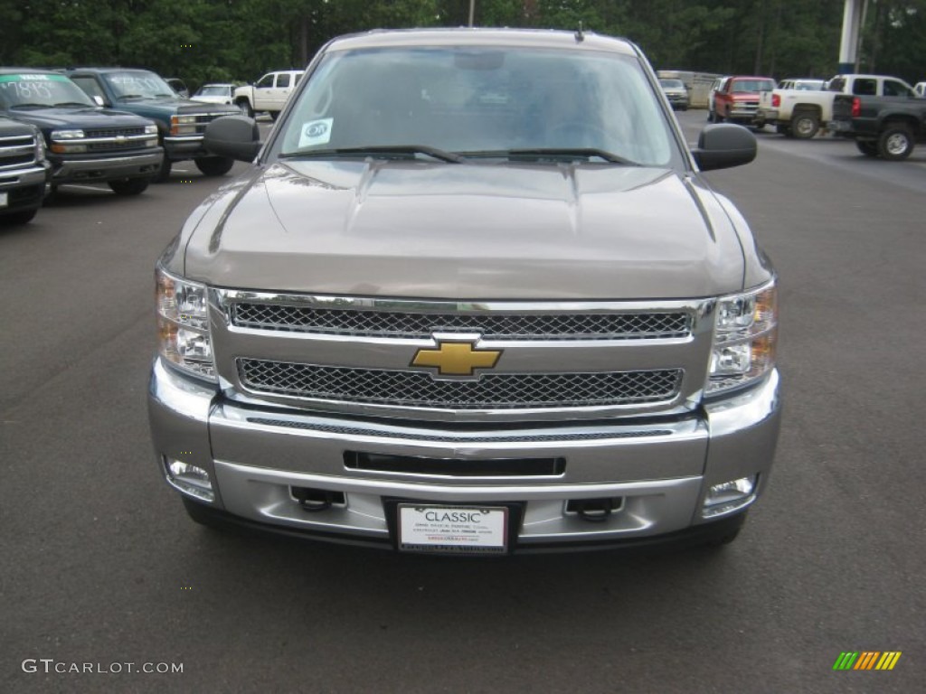 2012 Silverado 1500 LT Crew Cab 4x4 - Mocha Steel Metallic / Ebony photo #8