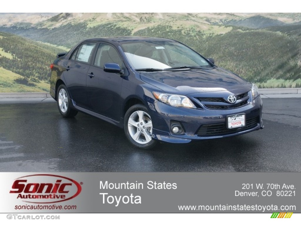 2012 Corolla S - Nautical Blue Metallic / Dark Charcoal photo #1